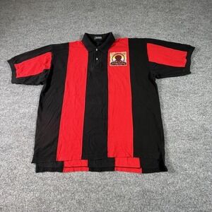 Inner Harbor Polo Shirt Mens 2XL Red Black Striped The Adams Family 2000 Golf